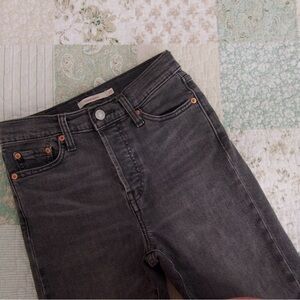 Levi's 501 Women's Charcoal Wedgie Skinny Jeans